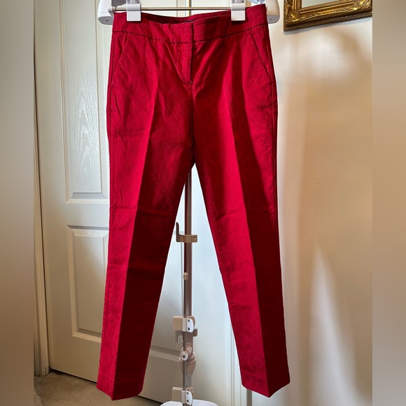 Talbots Pants - Talbots, petite sz, Red jacquard pants